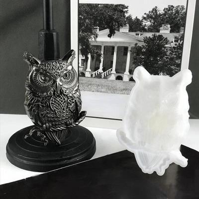 1 Stk. Kreative Eulen-Ornamente Epoxidharzform DIY Wandbehang Desktop-Ornamente Eulen-Silikonform Heimdeko