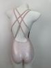 Korean Pink Plus Size Women's Racing One-Piece Quick-Dry Swimsuit