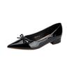Y6618-2 French Niche Pointed Head Bow High Heel Single Shoes Women 2025 Spring and Summer with Skirt Temperament Thick Heel Women