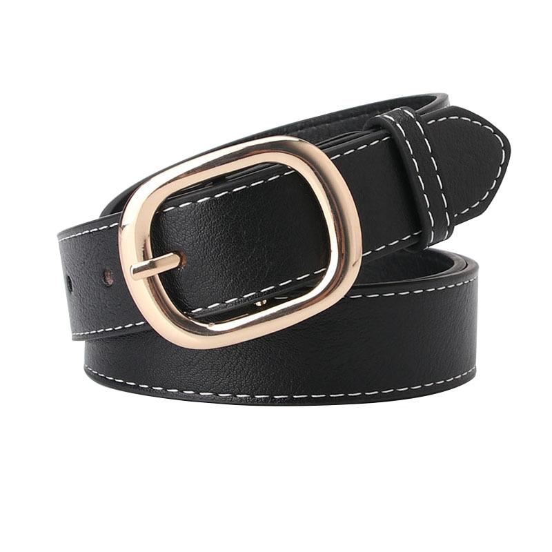 European and American fashion women's jeans belt casual simple women's belt Korean version dress decorative belt