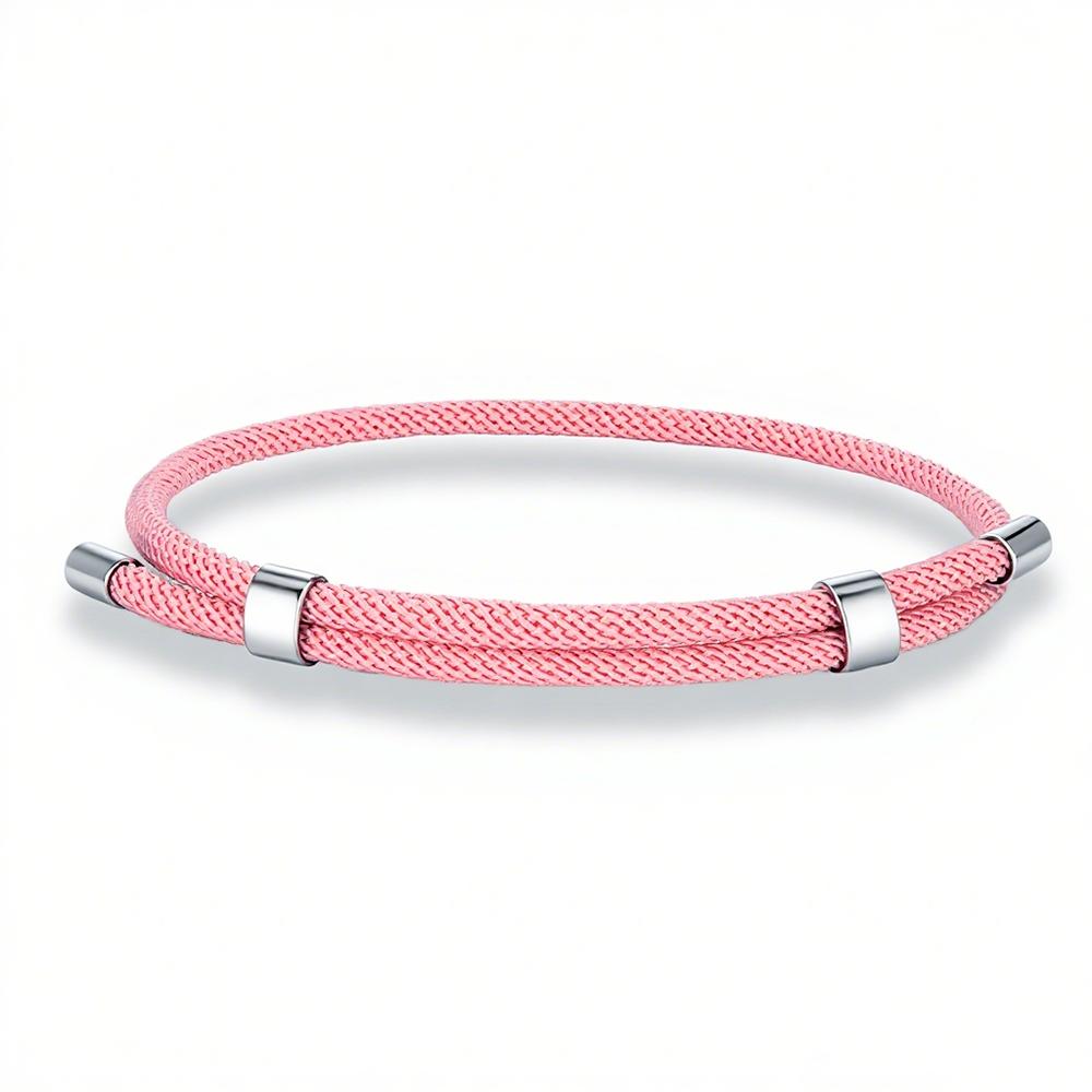 Simple Men Women Bracelet 3mm Durable Marine Rope With Polished Steel Closure Jewelry Summer Beach Gifts