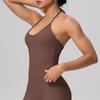 European & American High-Elastic Lace-up Backless Sports Bra for Training & Yoga