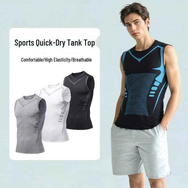 Men's Quick-Dry Slim-Fit Sleeveless Athletic Vest