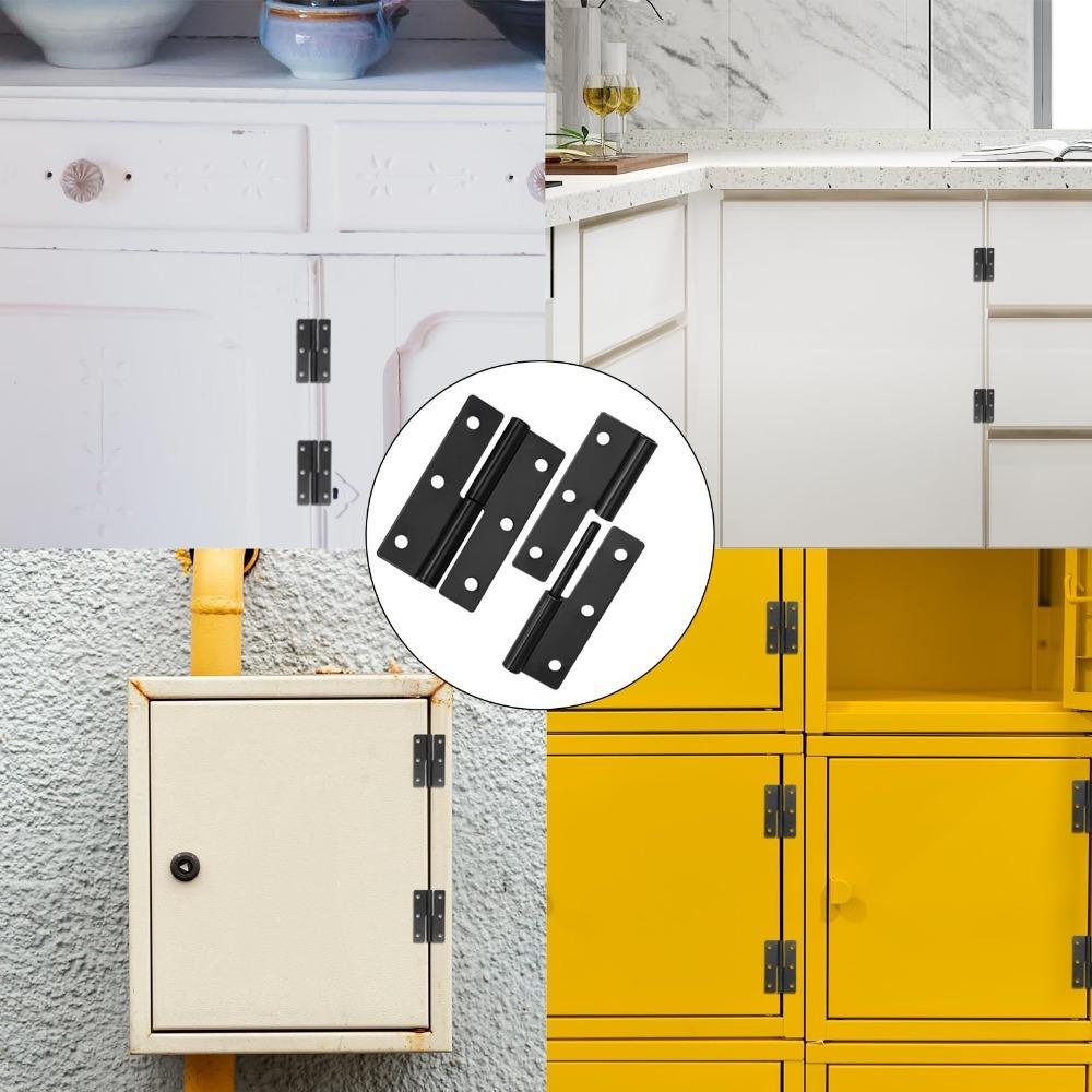 2Pcs Stainless Steel Detachable Small Hinges 2.5 Inch Left and Right Handed  Door