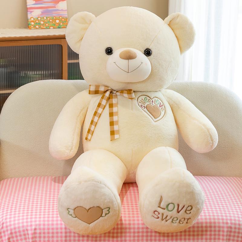Sweet Ribbon Teddy Bear Plush Doll - Perfect Birthday Gift for Girls