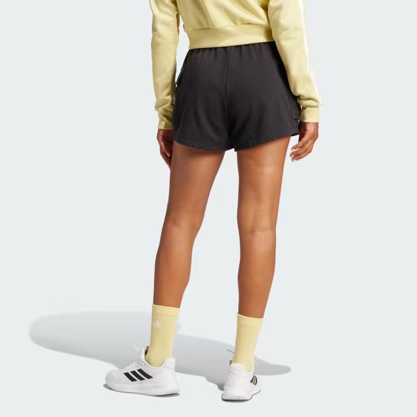 (WMNS) adidas Essentials Kleines Logo French Terry Cargoshorts Asiatische Größe 'Schwarz' Damen JD9944