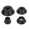 Wheel Balancer Cone Kit Metal High Strength Improve Driving Safety for 38mm Shaft SUV Truck Caravan with Hub Holes Black
