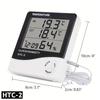 1pc HTC-1 HTC-2 Smart Electric Digital Hygrometer Thermometer - Weather Station Clocks Outdoor - LCD Electronic Humidity Meter