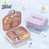 Capsule And Tablet Storage 7 Compartments Pill Box with Sealing Ring Lock Buckle