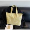 Versatile simple shoulder big bag, casual college student commuter tote bag, new large-capacity bag