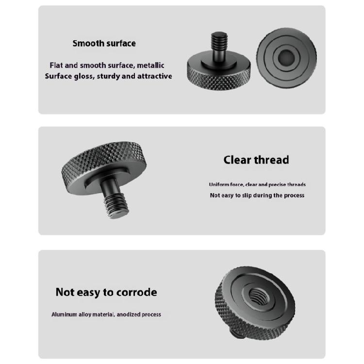 Camera Screw 1/4 to 1/4inch Screw Tripod Monopod Photography Accessories Mount Adapter Conversion Screw for Flash Lamp