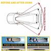 270MM Universal Flat Wide Interior Clip On Rear View Blue Glass Mirror
