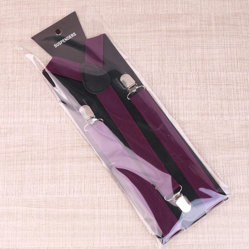 Men'S Adjustable 1 Inch Wide Y Shape Elastic Hanging Pants Suspenders Daily Dressing Accessories Strong Metal Clips Unisex