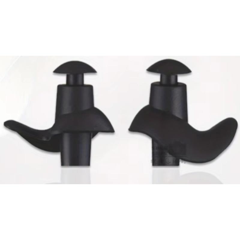2 Pieces1 Pair Waterproof Silicone Earplugs - Reusable Swimming Plugs For Showering  Bathing Diving  Surfing