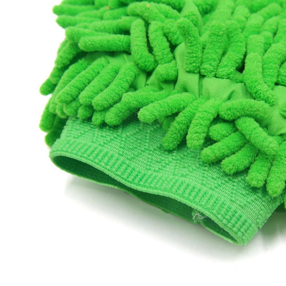6Pcs Microfibre Car Wash Mitt Thick Noodle Soft Microfibre Glove Cleaning, Random Colors