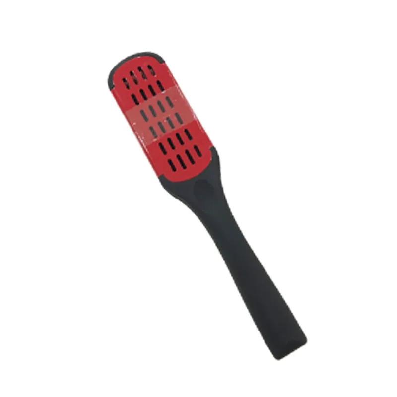 Women Splint Clamp Combs Double Sided V Brush Natural Ceramic Plywood Straightening Comb Women Styling Tools Hair Straightener