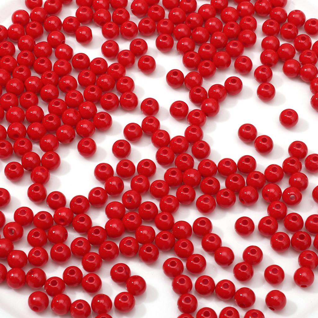10Pcs Acrylic Beads Fantasy Color Ball Charms for DIY Necklace Bracelet Earring Jewelry Making