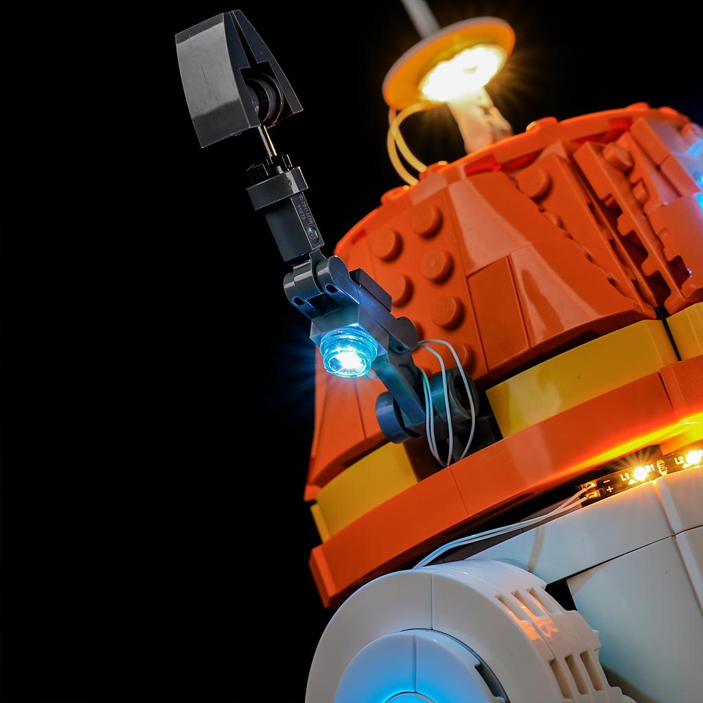 P10102 DIY LED Light Kit For Lego 75416 Chopper (C1-10P)™ Astromech Droid Assembled Building Block Toy Decoration Adjustable Lighting Accessories