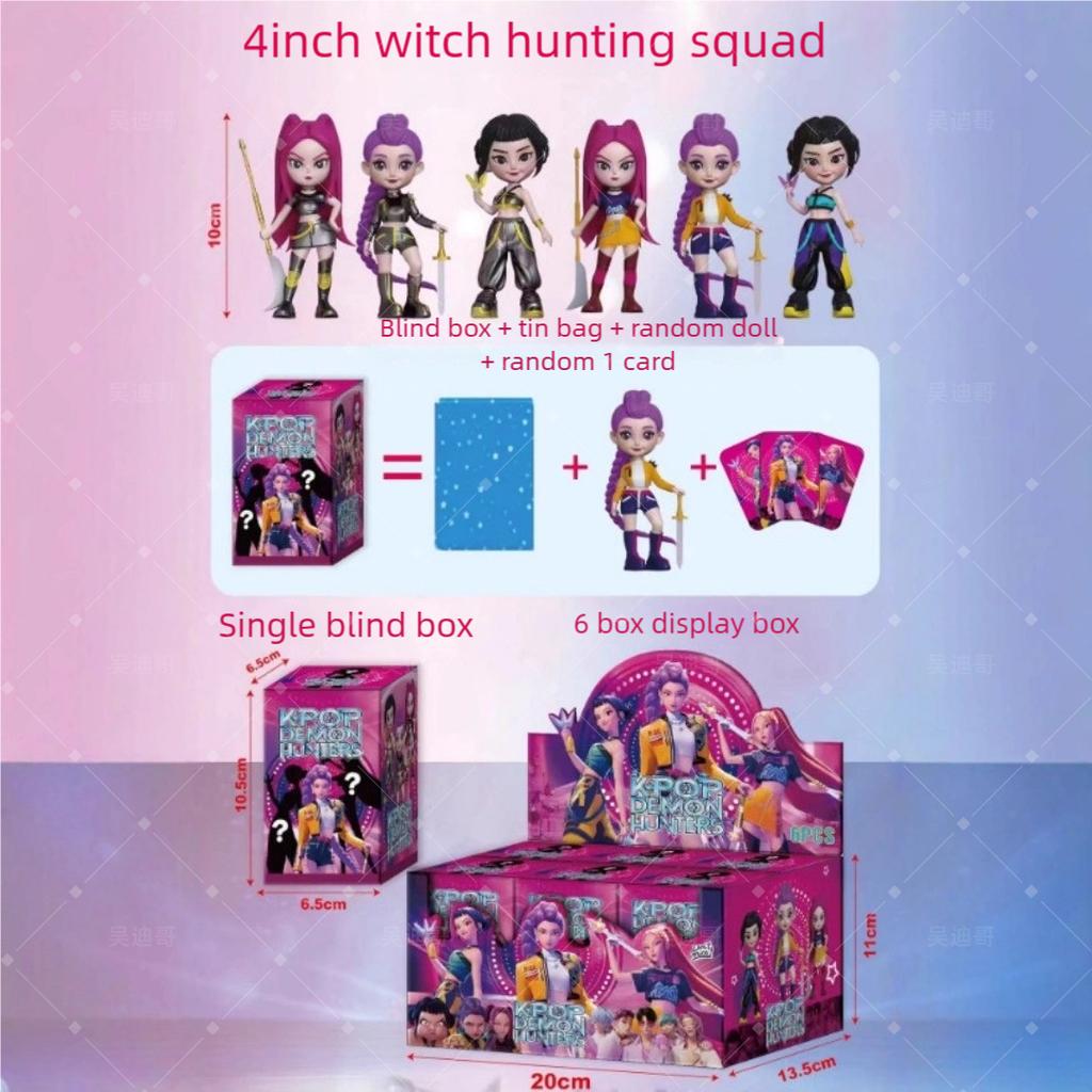 Anime KPop Teufelsjäger Puppe Vinyl Spielzeug Rumi Mira Zoi Charakter Vinyl Maske Blind Box Ornament Spielzeug Weihnachtsgeschenk