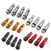 4pcs Universal Metal Car Motorcycle Tubeless Wheel Tyre Valve Stems Caps Aluminum Alloy Tire Air Valve Stems Valve Stems & Caps