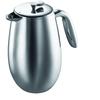 Columbia - Bodum French Press Coffee Maker, Double-walled, 8 Cups, 1.0 L, Stainless Steel