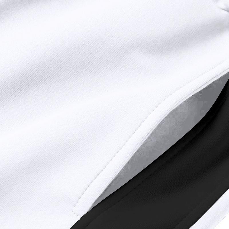 Fashion Casual Sports Men's Autumn Loose Spelling Stripe Straight Wide-leg Trousers