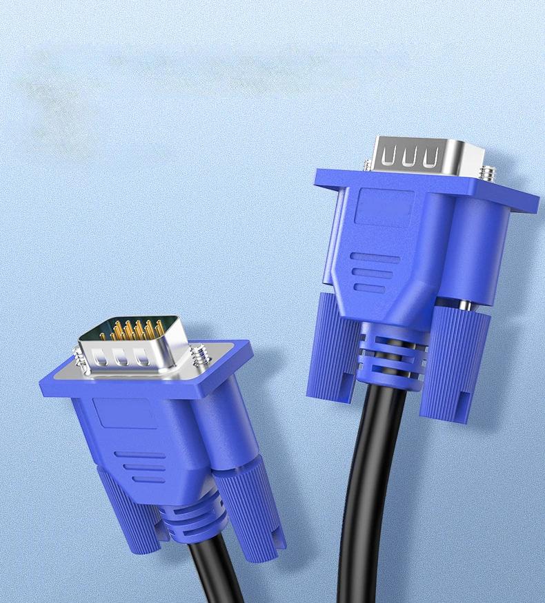 1.5M/3M/5M VGA Cable 3+6 Male To Male Video Cable Full Copper 15-pin VGA HD Cable Computer Monitor Projector Connection Line
