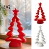 3D Printed Christmas Tree Ornament Hollow Statue, Star Topper Ornament, Decorative for Entrance Hall Modern Festive Centerpiece Home Tabletop Holiday
