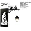 Multifunctional Bookend Light Library Lantern Decorative Bookshelf Lighting Witch Hat Lamp for Reading Nook Vintage Iron Mini Street with Warm LED