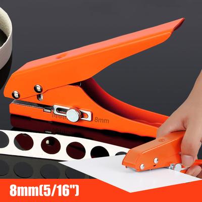 Single Hole Punch 5/16in Hole Puncher Portable Hole Edge Banding Punching Pliers Handheld Paper Hole Punch for Paper Card Photos