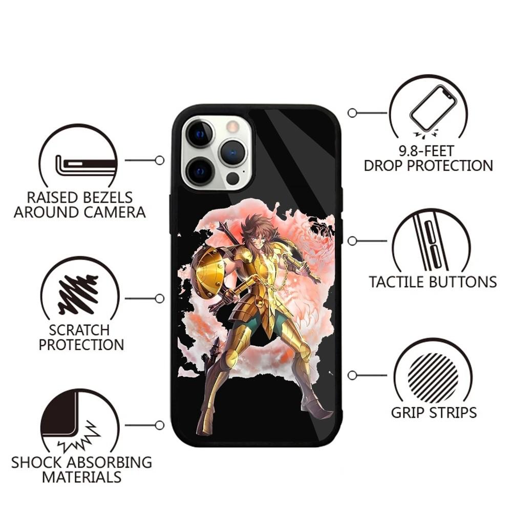 S-Saint Seiya Knights Zodiac Phone Case For iPhone 16,15,14,13,12,11,Plus,Pro,Max,Mini Magsafe Magnetic Wireless Charging