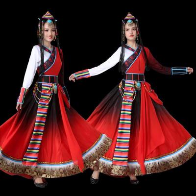 DamesTibetaanse Stijl Performance Jurk