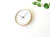 KATOMOKU Plywood Clock 22 Light Blue Wall Clock Continuous Second Hand km-121LB 252mm (radio Clock)