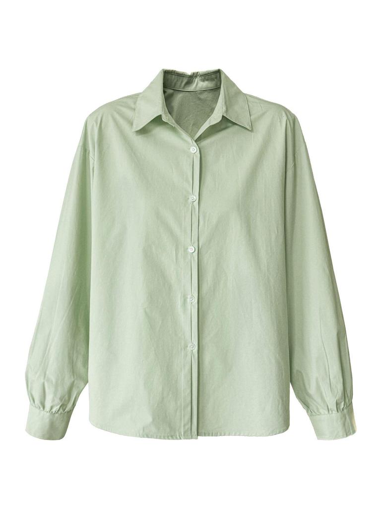 Lu Xi Women's 2026 Spring Korean Style Lapel Layered Casual Sun Protection Shirt