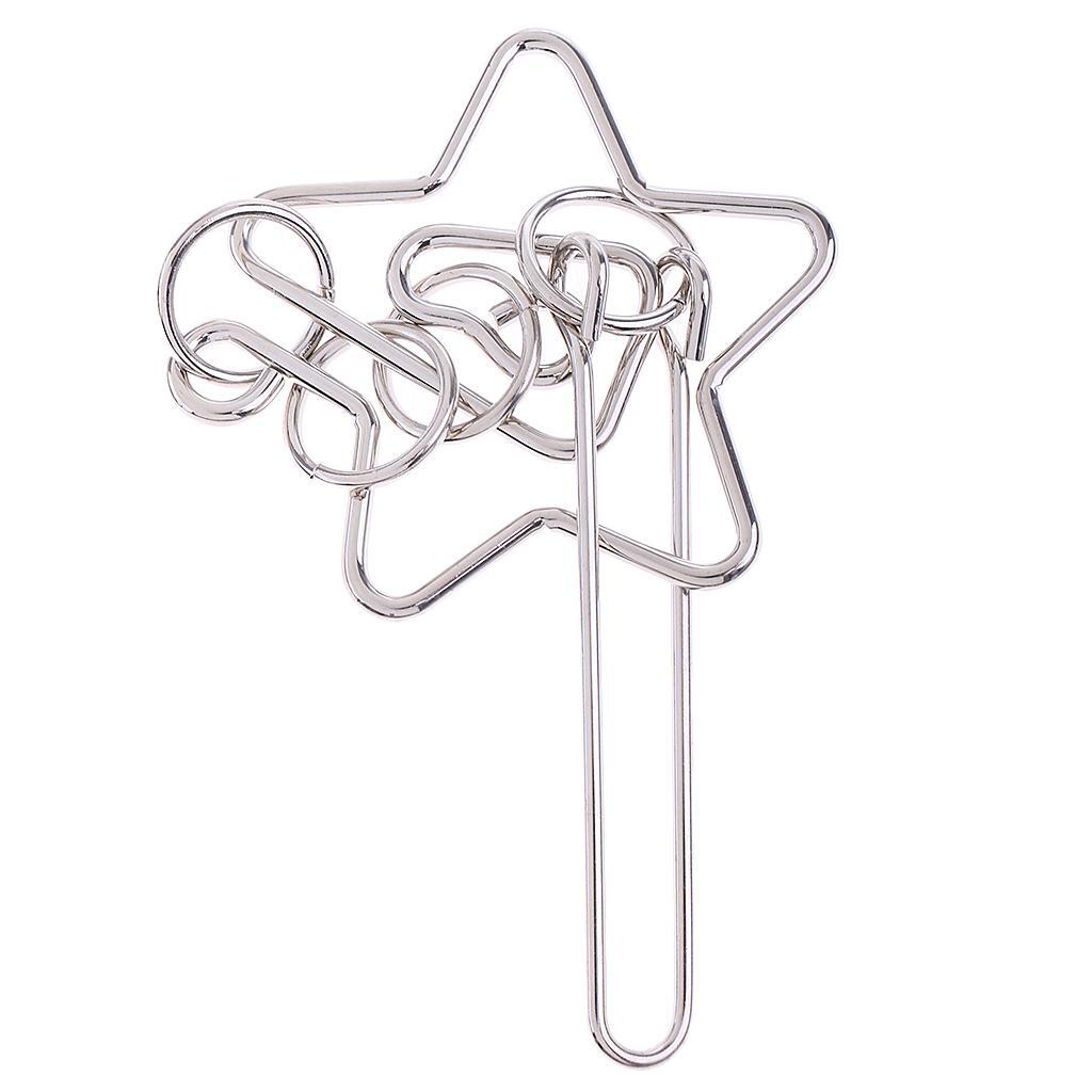 

Challenging Metal Wire Chinese Ring Puzzle IQ Brain Teaser Toy for Kids and Toddlers