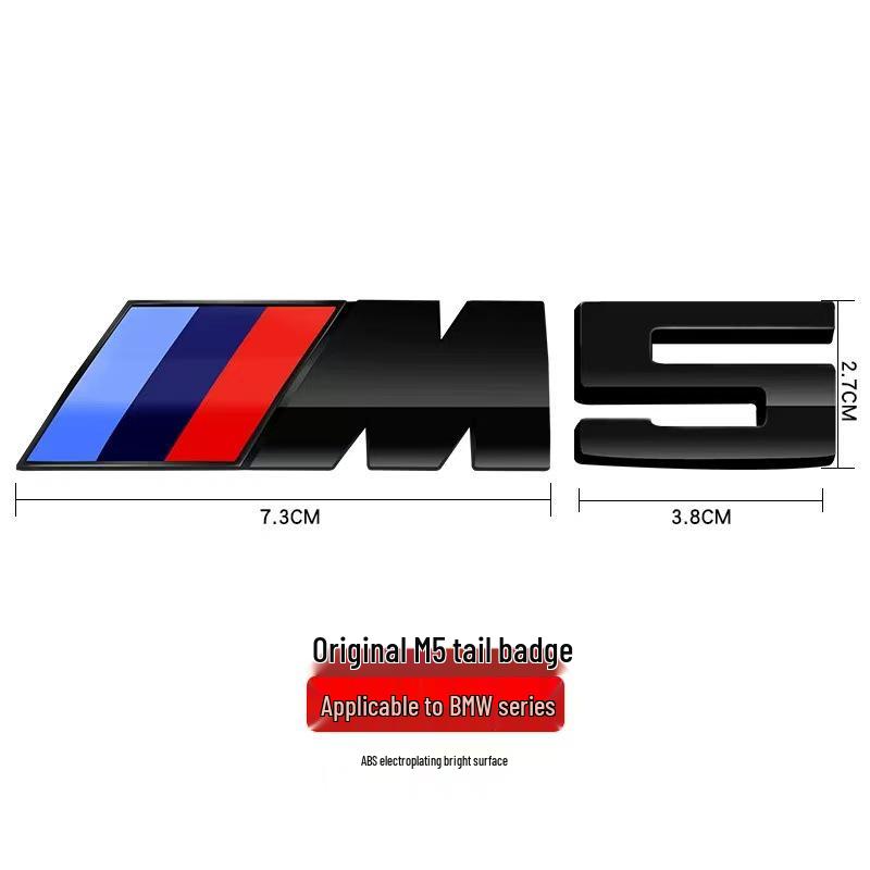 BMW M Series Rear Fender Logo Sticker for M1-M6, 3 & 5 Series, X6M