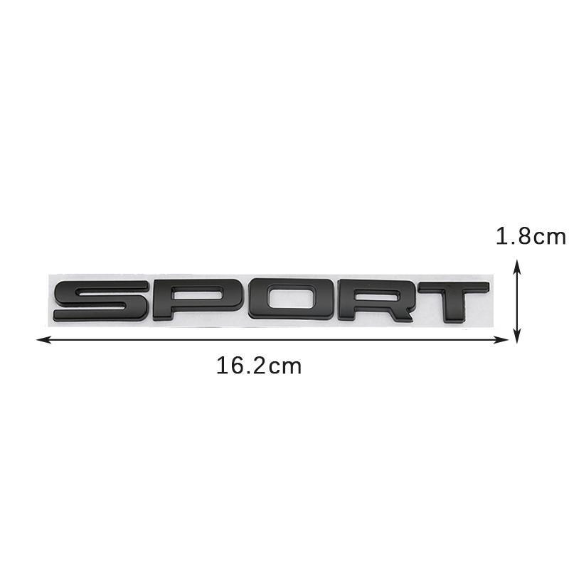 High Quality 3D SPORT Letter Metal Emblem Badge Decals Fit For Land Range Rover SV Car Rear Trunk Trim Sticker