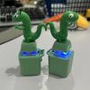 Duck Sound Button Keychain, Rechargeable Fidget Clicker with Real Sound & LED Light, Funny Interactive Desk Stress Relief Toy Gifts for Adults