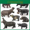 Wildtier PVC Nilpferd Modell Set Für Kinder Und Sammler