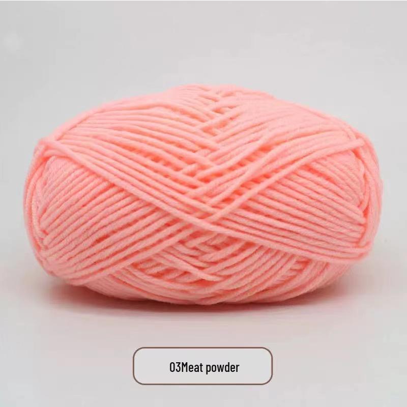 Milk Cotton Yarn Pack for DIY: Medium-Thick Scarf, Crochet Slippers, Handmade Knitting Bags