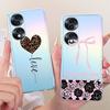 For Honor 70 70Pro Pro+ Cute Flower Butterfly Cat Painted Case For Hono70 70 Pro Plus 5G Soft Silicone TPU Phone Cases