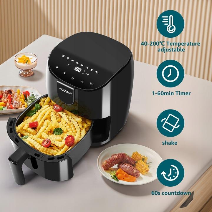 Frytkownica Beztłuszczowa Air Fryer Aigostar Hayden X 1500W 4L Led