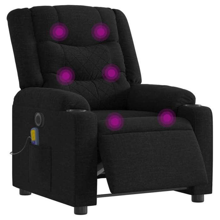 VidaXL Electric Reclining Massage Armchair, Relaxation Chair with Adjustable Backrest and Footrest, Salon Seat 3206572