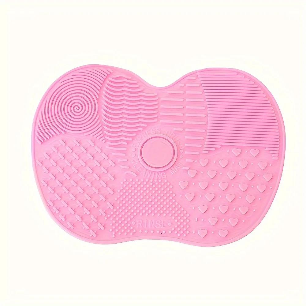 Makeup Brush Cleaning Tools Silicone Scrub Pad with Suction Cup Powder Puff Scrub Pad Beauty Tools Scrub Pad Brush Cleaning Tool