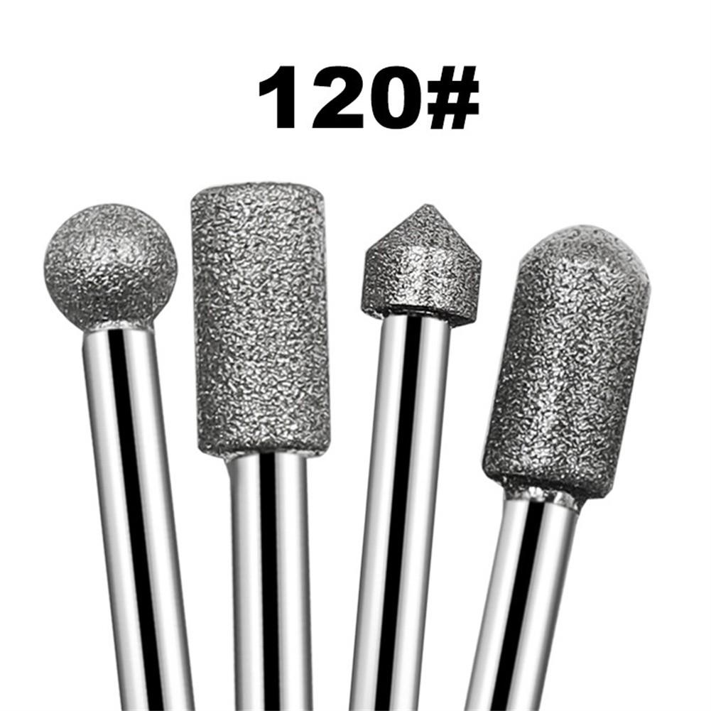 Grinding Head 20pcs 6mm Shank Grinding Needle Emery Grinding Rod