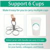 1/2pcs Collapsible Cup Holder with Sturdy Handle Pocket-Sized Portable Beverage Rack for Bars Takeout Coffee & Beer Cups Access