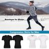 Kompressionsshirt Herren Fitness Gym Body Shaper Sport Lauf Kurzarm T-Shirt Rashgard Tops T-Shirt Quick Dry Tops Männliche Shapewear