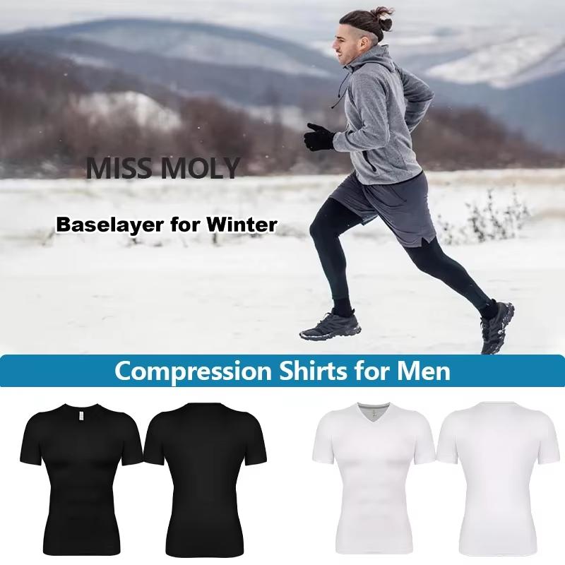 Kompressionsshirt Herren Fitness Gym Body Shaper Sport Lauf Kurzarm T-Shirt Rashgard Tops T-Shirt Quick Dry Tops Männliche Shapewear