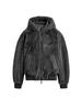 Men's Trendy Reversible Leather-Effect Pilot Jacket - Autumn Collection 0993401