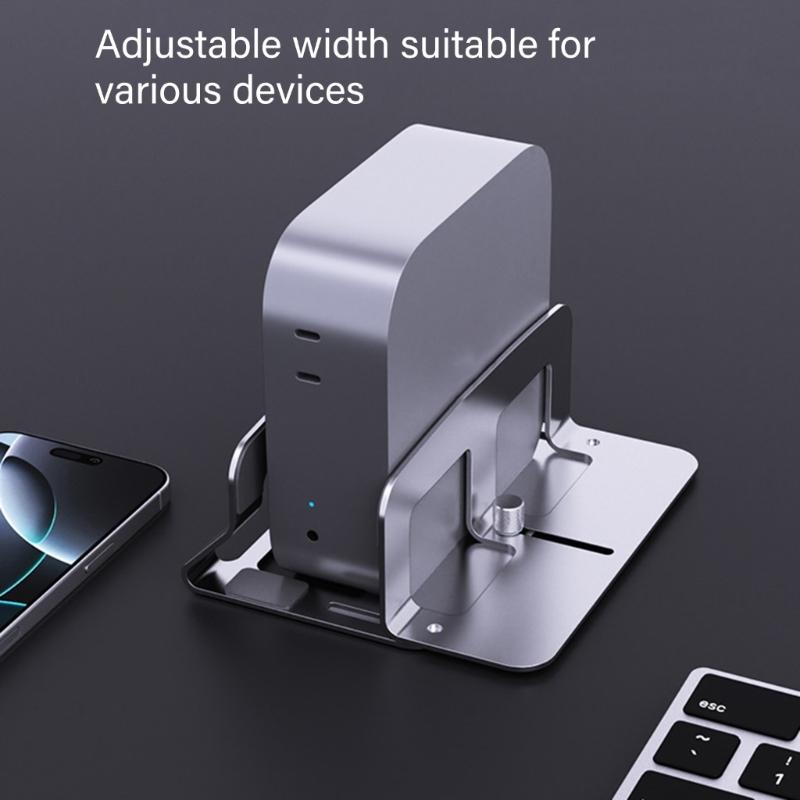 Aluminum Vertical Computer Stand Adjustable 14 45mm Thickness Anti Slip Desktop for Professionals Students
